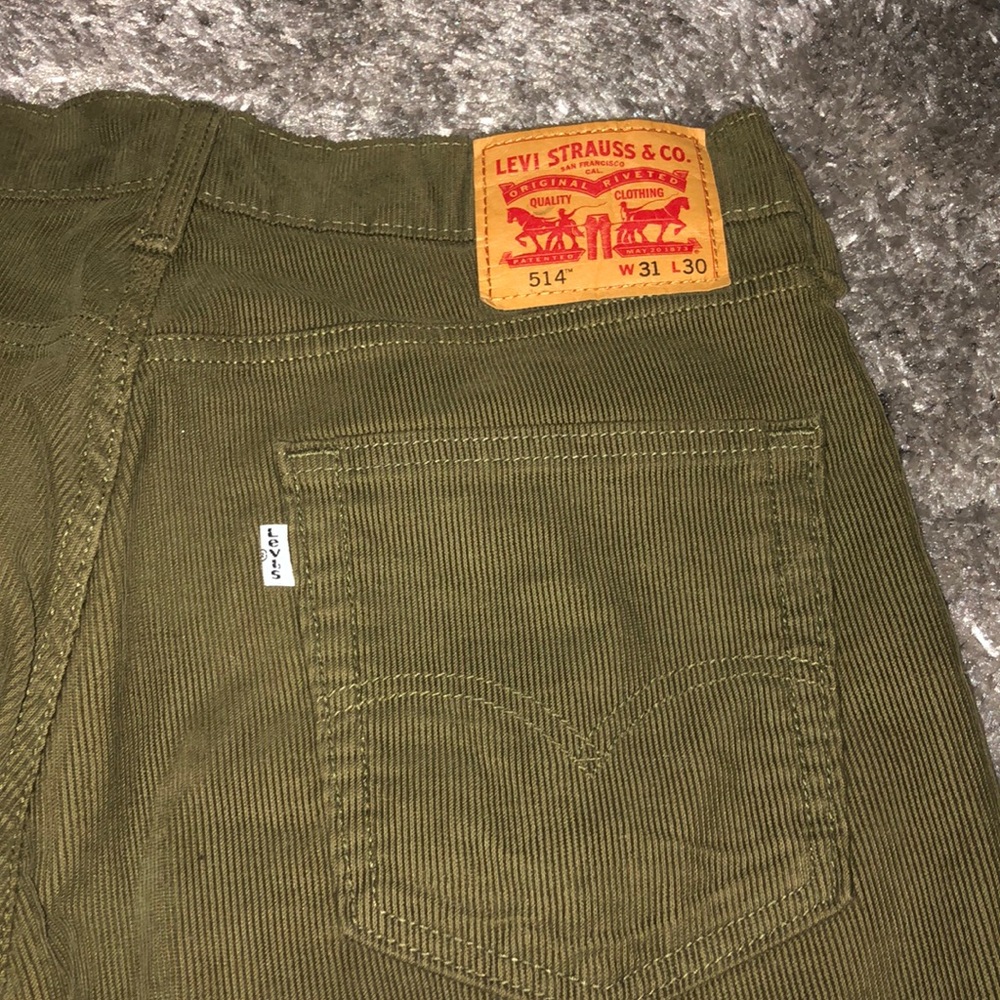 Levi’s green corduroy pants